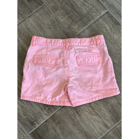 Carters Girls Pink Twill Shorts Adjustable Waist Casual Cute Everyday‎ Size 7 - Picture 2 of 4